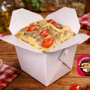 Macarrão Rosê Cremoso com Carne e Biquinho (Los Hermanos)